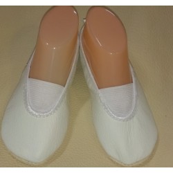 Чешки из натуральной кожи без декора арт.519